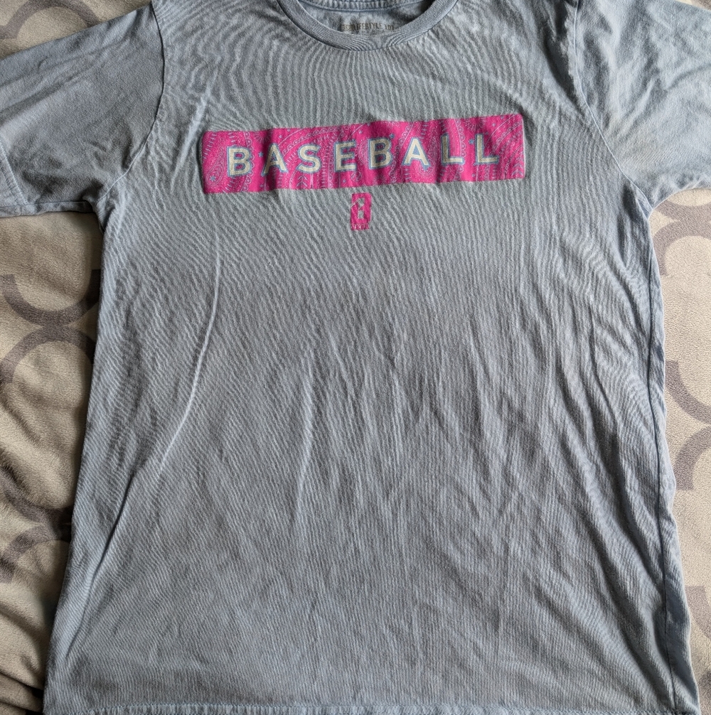 Baby Blue Baseball Lifestyle Boys T-Shirt
